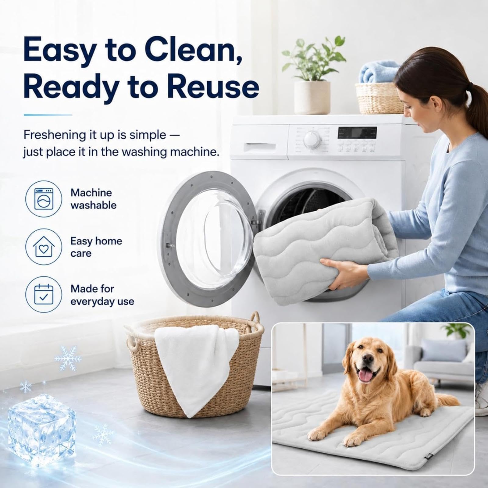 Générique Tapis rafraîchissant félin Lit imperméable Pliable | Tapis Rafraîchissant d'Été pour Petits Chiens Petits, Moyens, Grands, , Intérieur, Extérieur, Caisse, Chenil, Cage