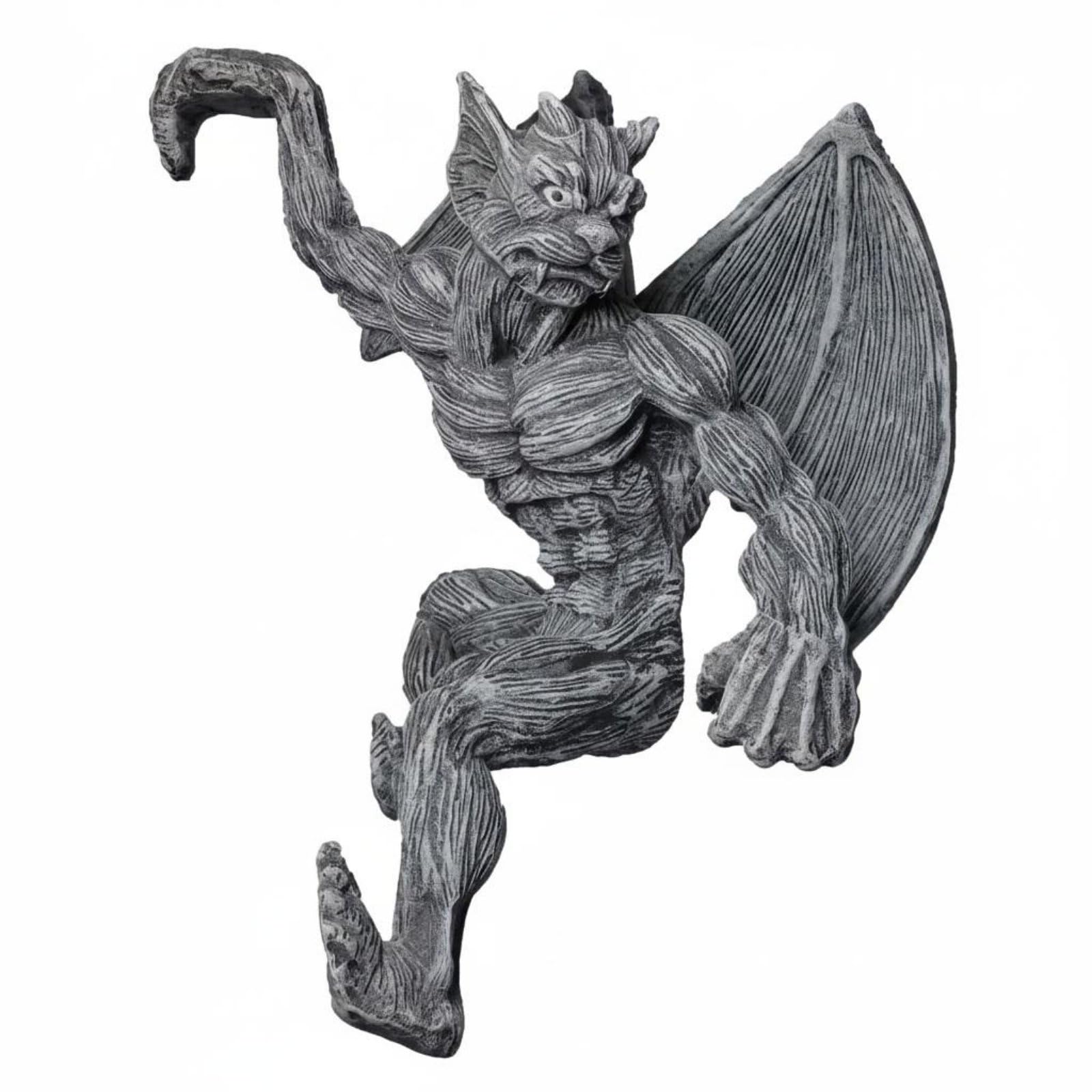 Outdoor Gargoyle Fence Hanger Long-Lasting Resin Fence Topper Ornament Detailed Design Hanging Gargoyle Decor for Garden, Yard, 4-10-13-3cm | Home & Garden | Yard Garden & Outdoor Living-picture-28