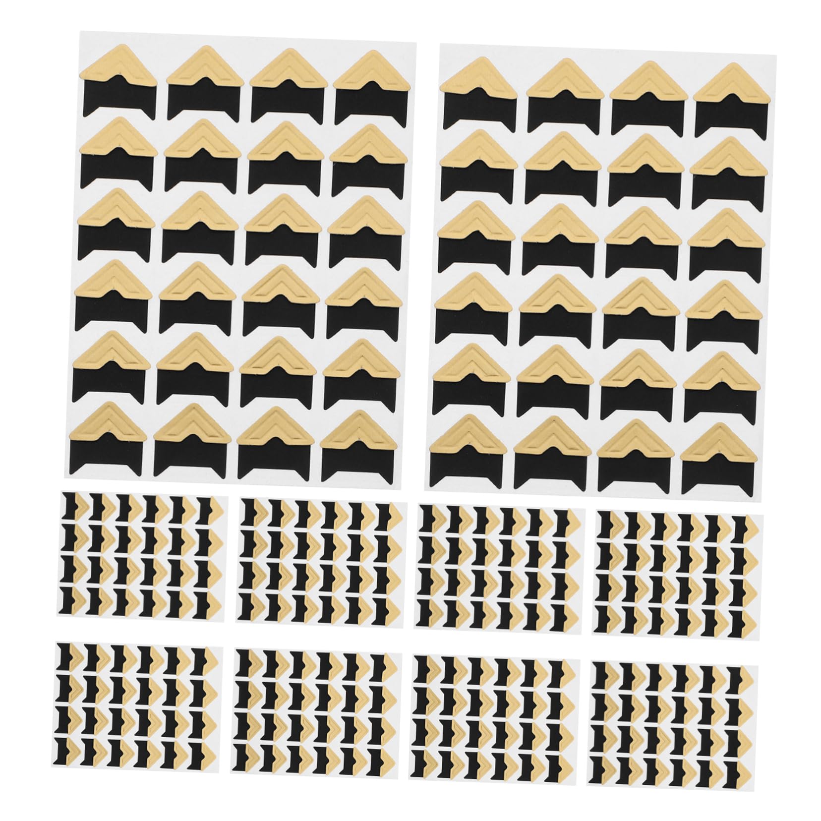 SEWACC Photo Album Accessories Self Adhesive Photo Corners Scrapbook Frame Stickers in Multiple Colors