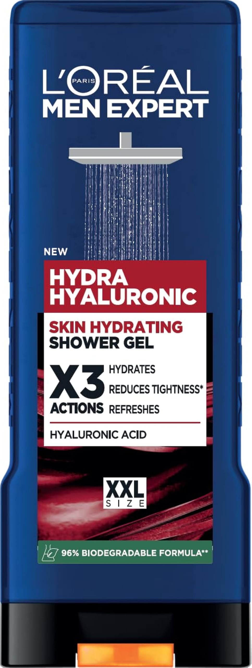 L'Oréal Paris Men Expert Shower Gel, Hydra Hyaluronic Power XXL 400ml