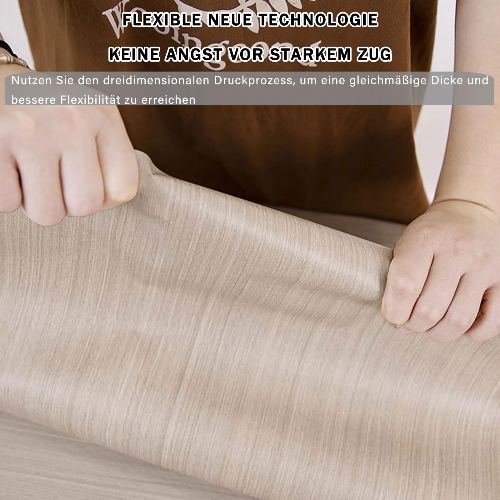Nastro del Pavimento del Grano di Legno Pellicola for tovaglie in PVC for mobili | Adesivi da Tavolo autoadesivi Impermeabili Effetto Legno | Pellicola da Tavolo Lavabile(Stylen 6,40x500cm)