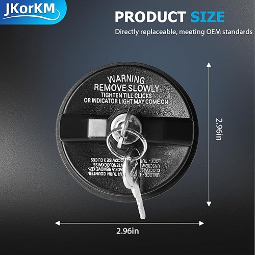 Miniatura 4 de Tapa de gas con bloqueo 10504 para Toyota 1999-2002 2007-2016 Camry 1999-2004, 2010-2019 Tacoma 1999-2002 2010-2019 4Runner 1999-2004 2007-2019 4