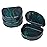 Practicon Marble Retainer Cases, Orthodontic Aligner Case, Mouth Guard Holder (3 Pack) (Dark Green)