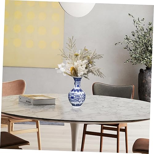 Miniatura 9 de Jarrón de porcelana azul y blanco Jardinera de cerámica Jarrón chino Jingdezhen Jarrón chino Botella de jengibre de cerámica Jarrón Vintage Jarrones