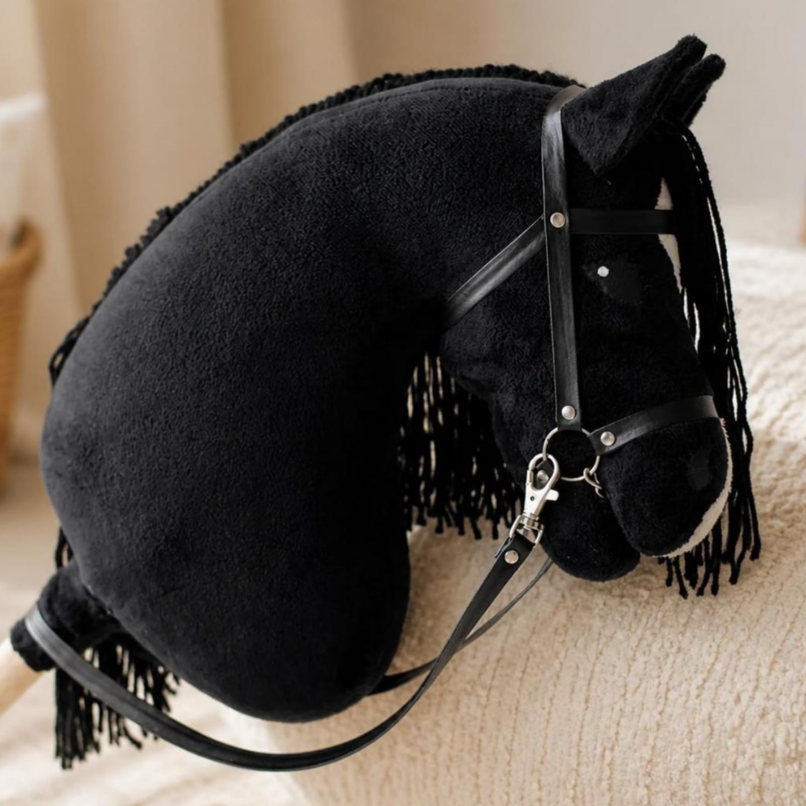 Hobby Horse Morbido Giocattolo, Marrone Scuro, 80 Cm