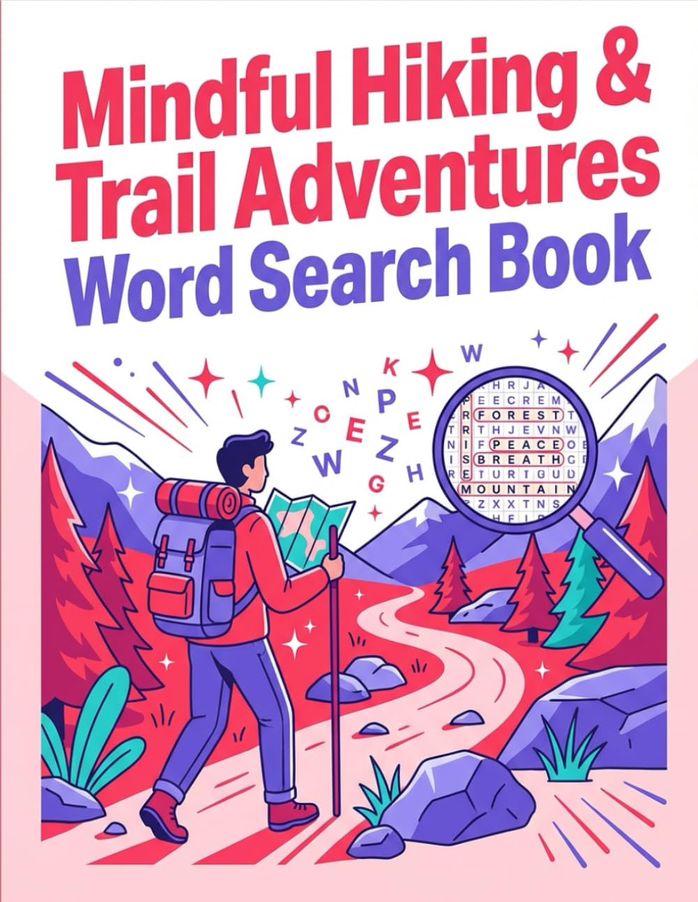 Mindful Hiking & Trail Adventures Wordsearch Book