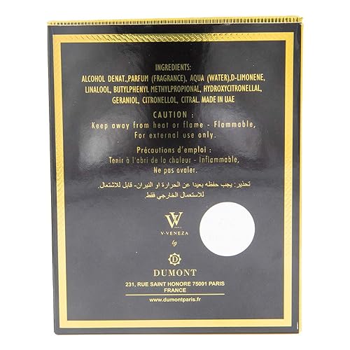 Miniatura 5 de Dumont Exciting Insense - 3.4 oz - Eau De Parfum - Perfume unisex para hombres y mujeres - Aroma de limón, hierba, miel, ámbar y chocolate - Bruma