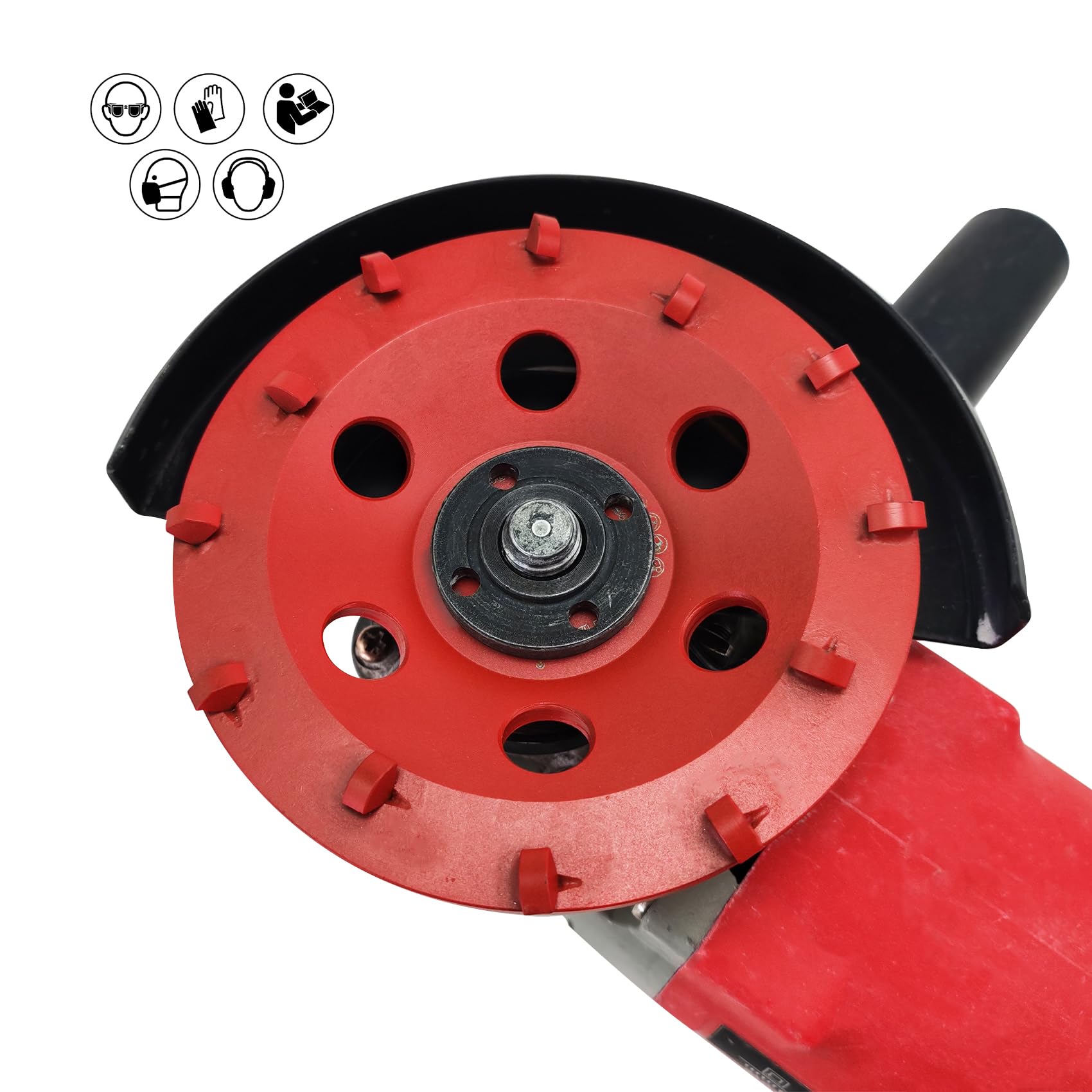 PKD - Disco abrasivo da 125 mm con 12 segmenti (125 x 22,23 mm) | PKD - Disco abrasivo diamantato, 125 mm, per massetto, cemento, rivestimenti in resina epossidica, rivestimenti colorati