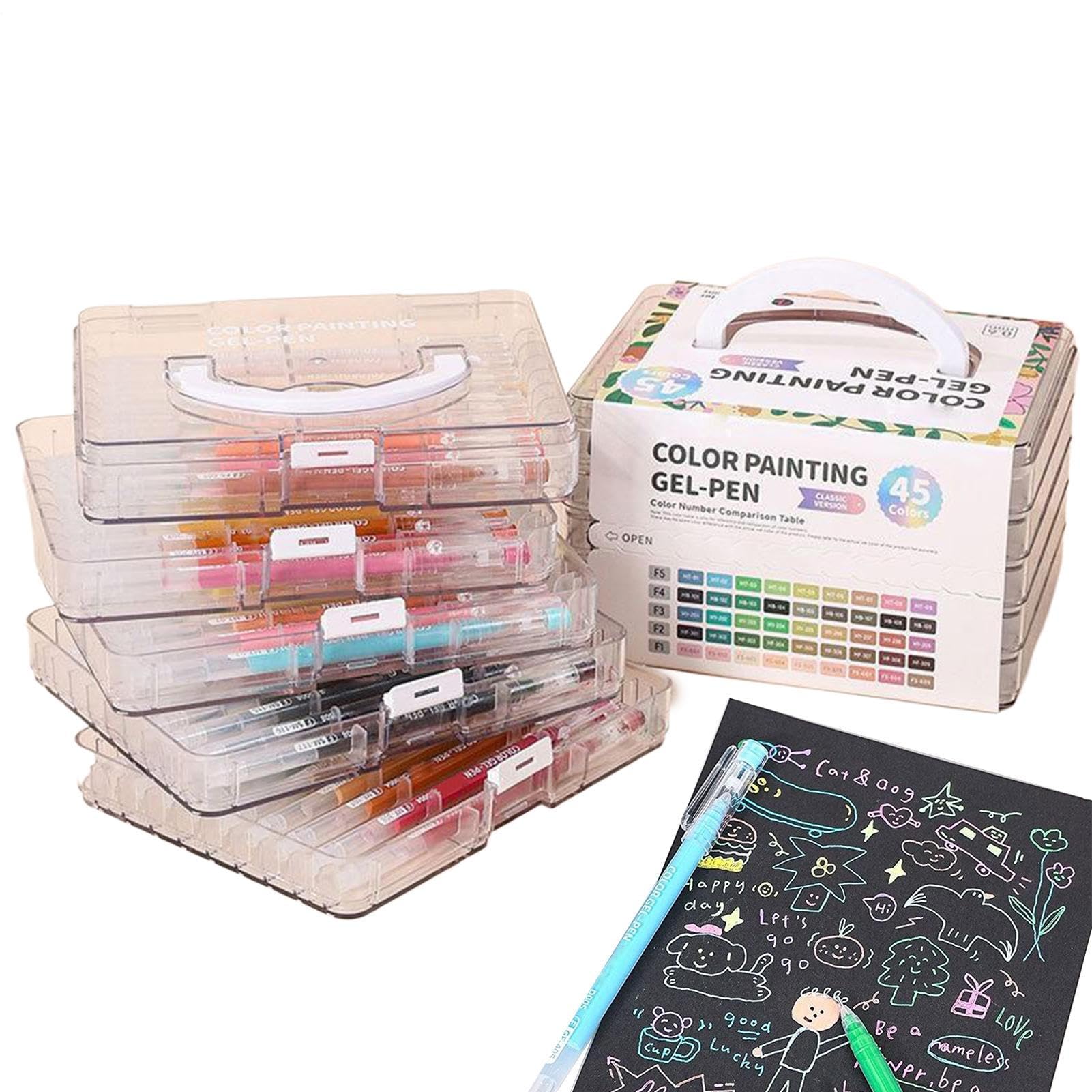 Stylos Gel Pointe fine écriture lisse et colorée
