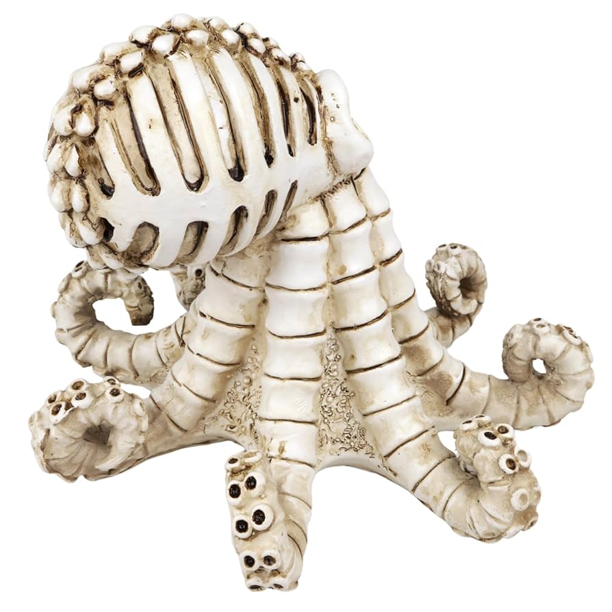 Amazon.com: Needzo Skeleton Octopus Figurine, LED Light up