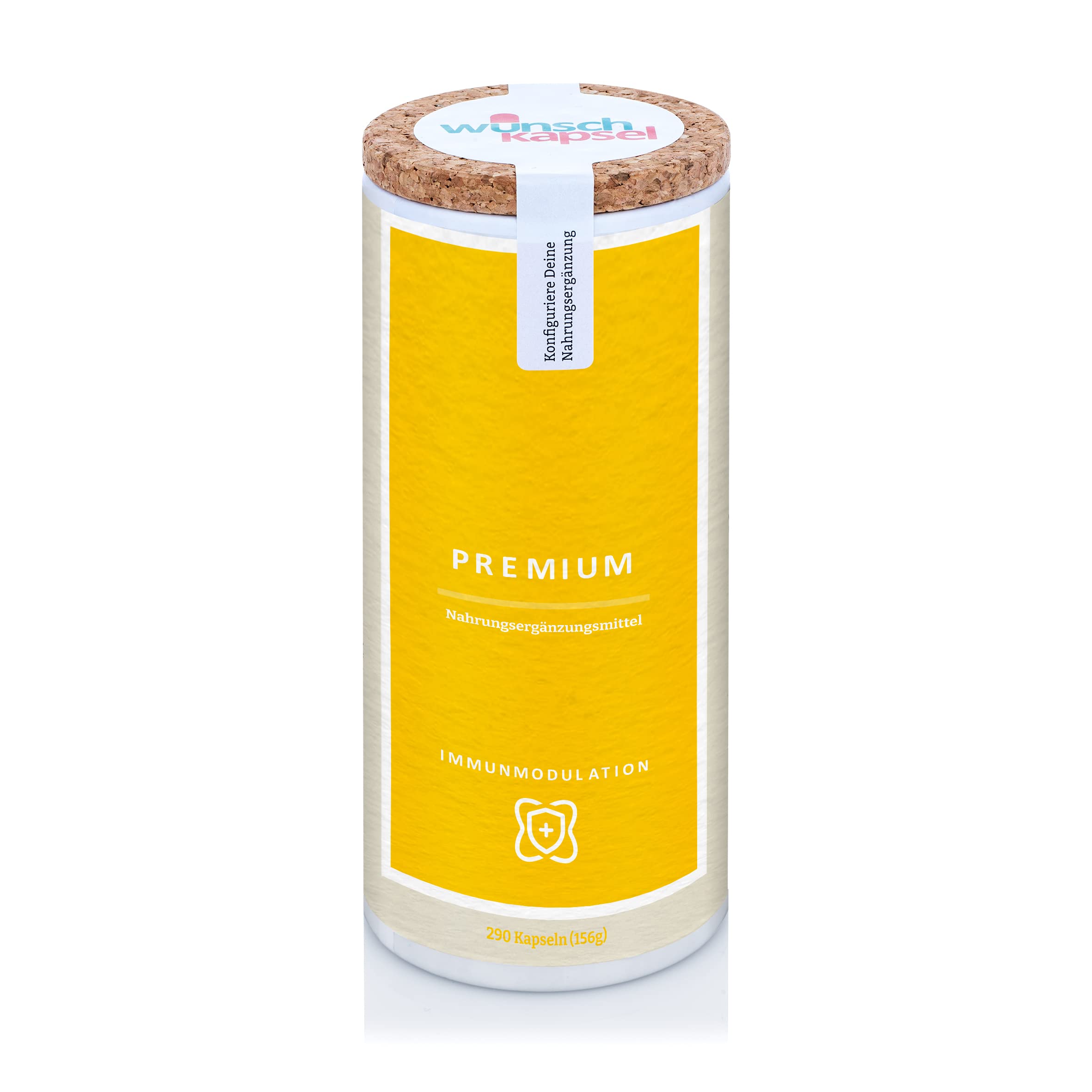 IMMUNMODULATION Premium Ergänzung | für Balance und Kontrolle des Immunsystem | PEA, Astragalus, Reishi, Vitaminen und gute Keime | XL-Reichweite mit 290 Kapseln | deutsche Manufaktur