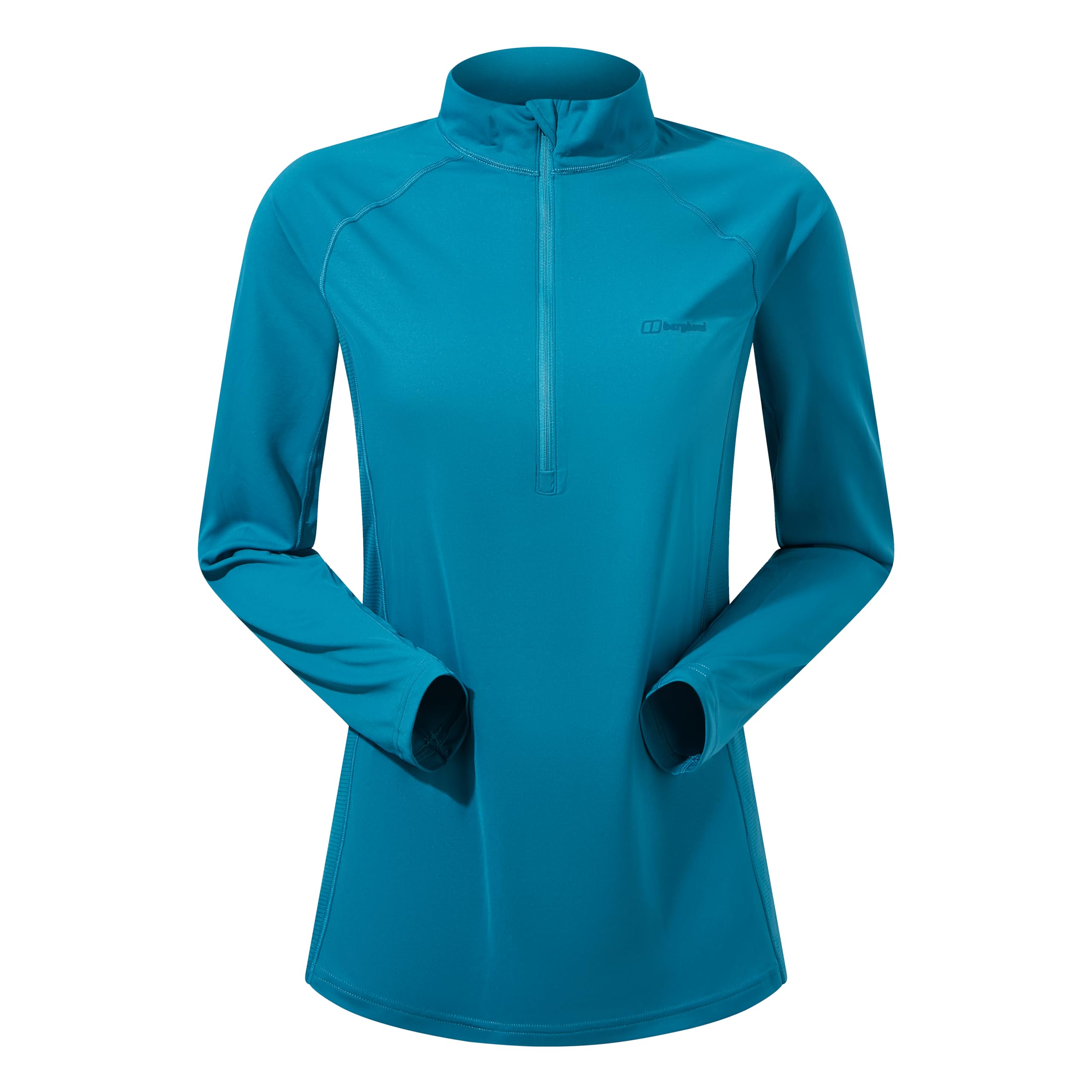 Berghaus 24/7 Maternity Half Zipped Long Sleeve Tech T-Shirt | Moisture Wicking | Breathable | Environmentally Conscious Camiseta Mujer
