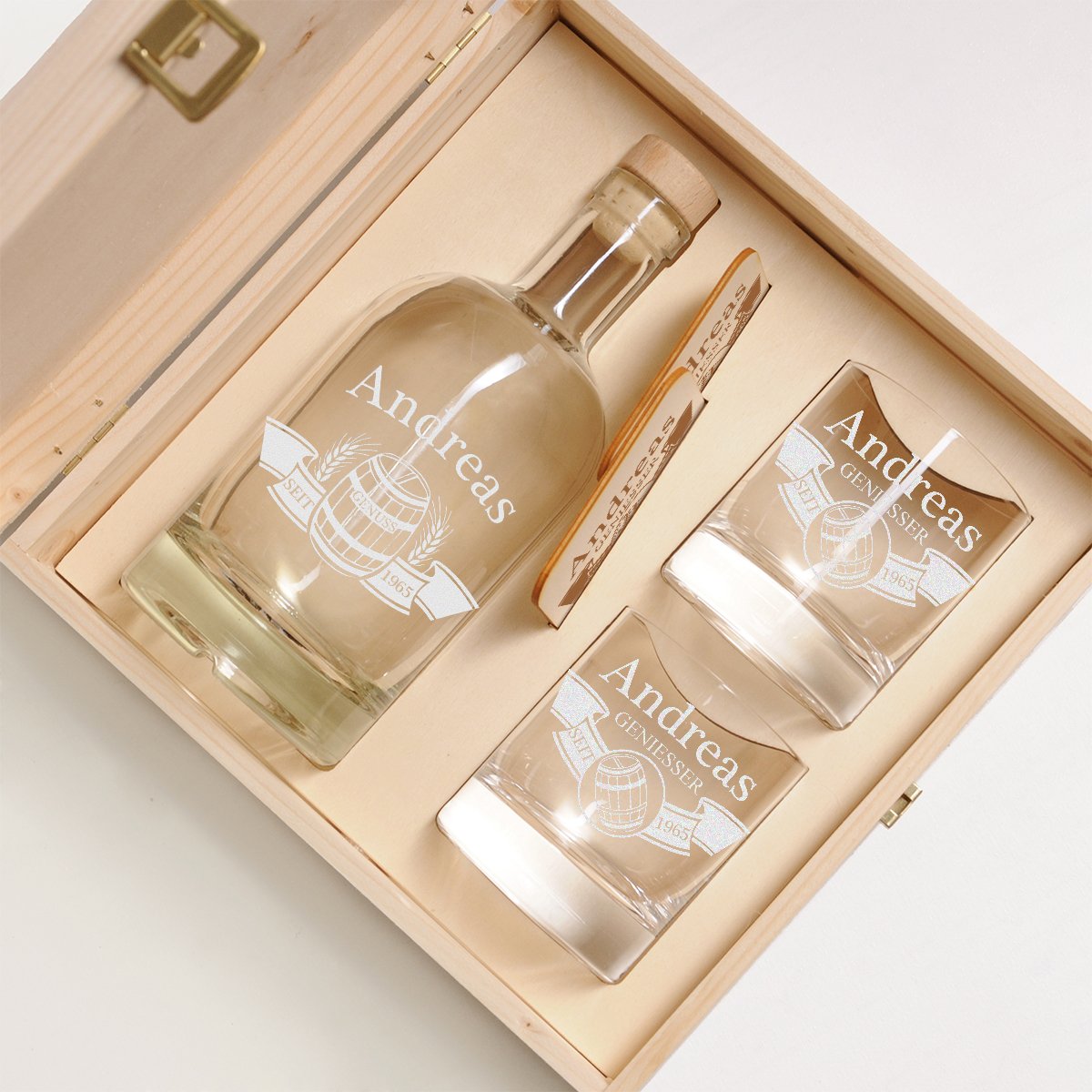 polar-effekt Bottiglia da whisky con incisione da 700 ml, regalo