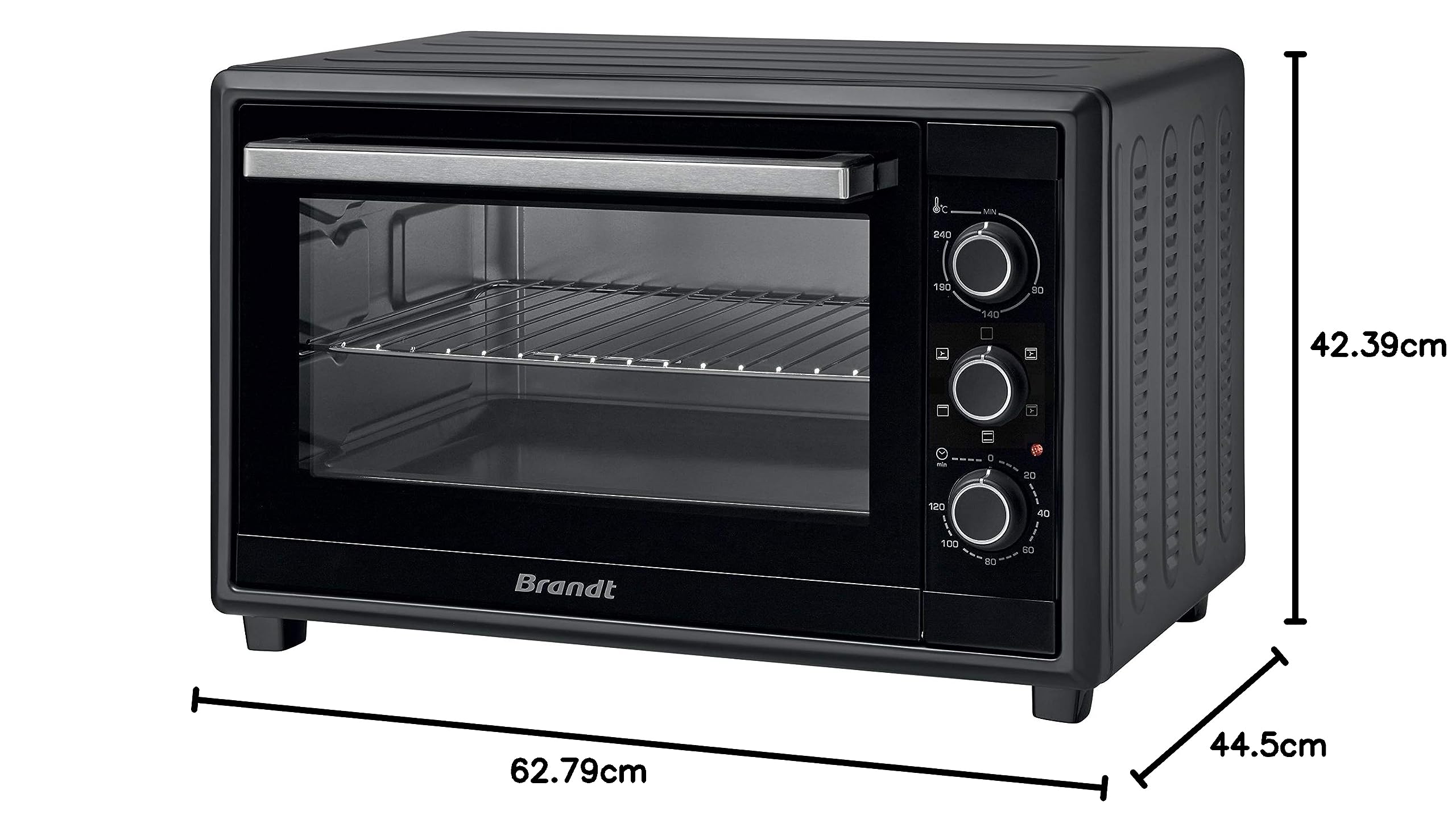 Brandt - FC420MUB - Four électrique - Convection - 42 litres - 1.8 kWatt - Noir, Petit