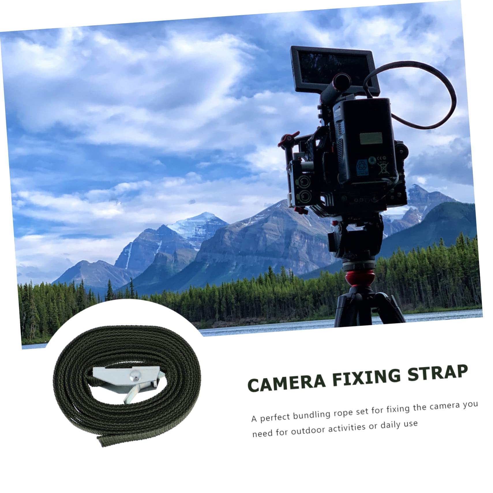 KONTONTY 4pcs Camera Strap Camera Fixing Trail Camera Tree Strap Backpack Holder Hunting Camera Belt Field Camera Belt Camera Securing Strap Field Device Outdoor Polyester Equipment