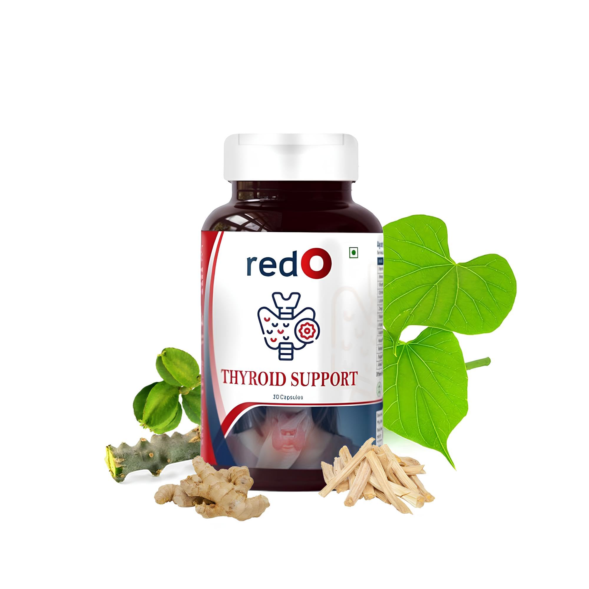 redO Thyroid Support With Terminalia Arjuna Bark | 60 Veg Capsules, Ayurvedic Thyroid Supplements for Men & Women (B0D33GL9F8) Amazon Price History, Amazon Price Tracker