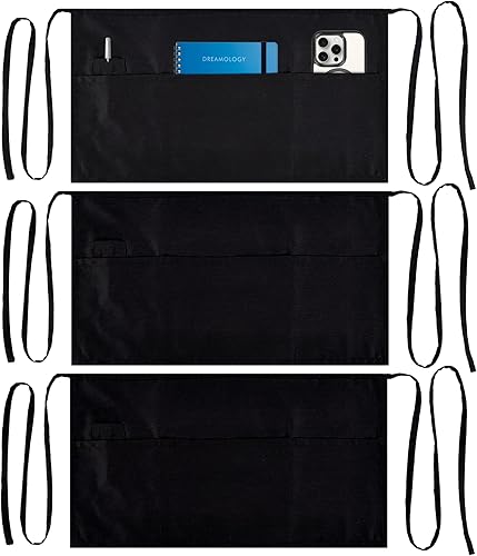 Miniatura 9 de Ultimate All-Purpose unisex 4 pocket cotton Apron - Waitress Apron, Chef Apron, aprons for women with pockets