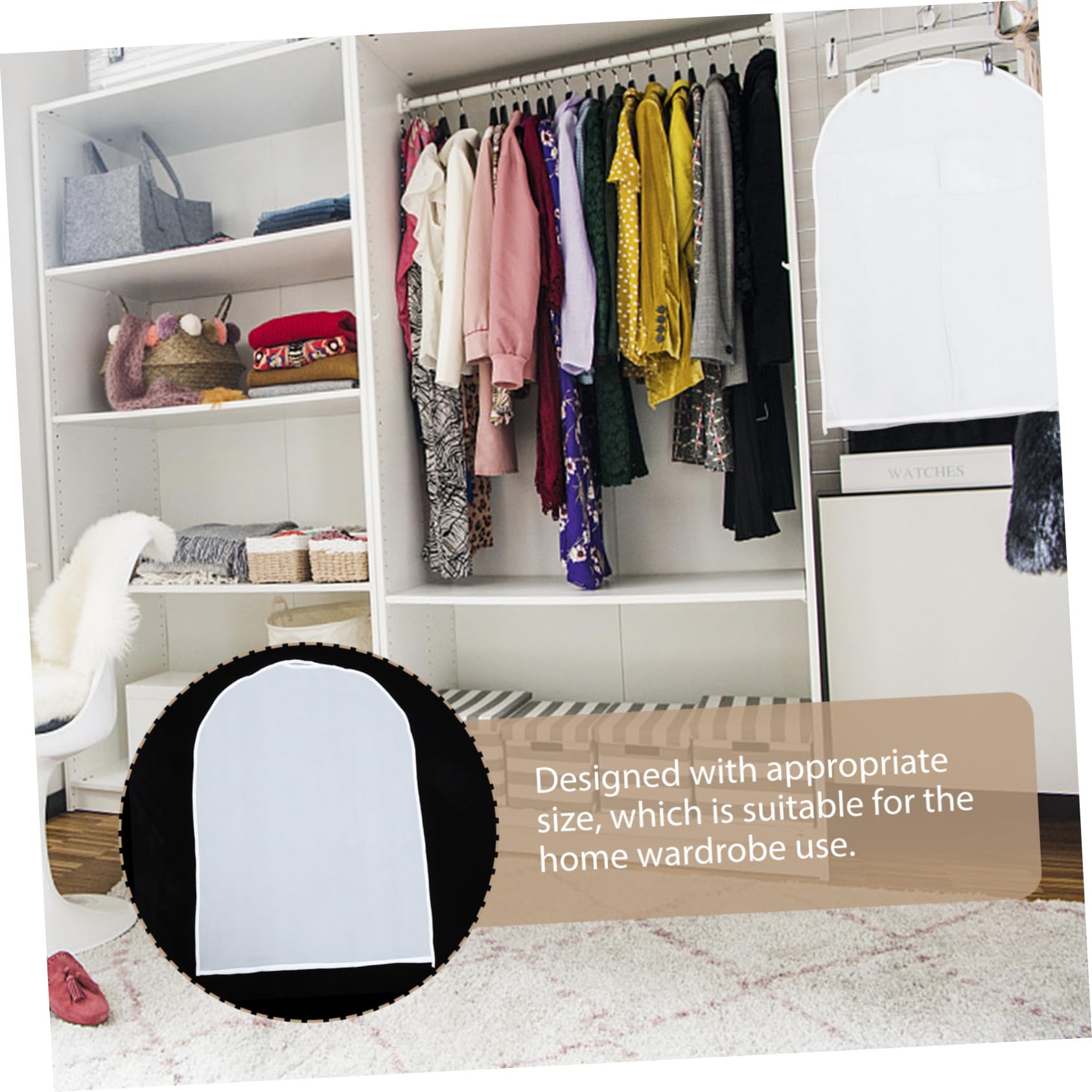 10piezas Guardapolvo De Fundas Transparentes Para Guardarropa Para Colgar Ropa Casa Incluyendo Fundas Para Vestidos y Ropa De Armario