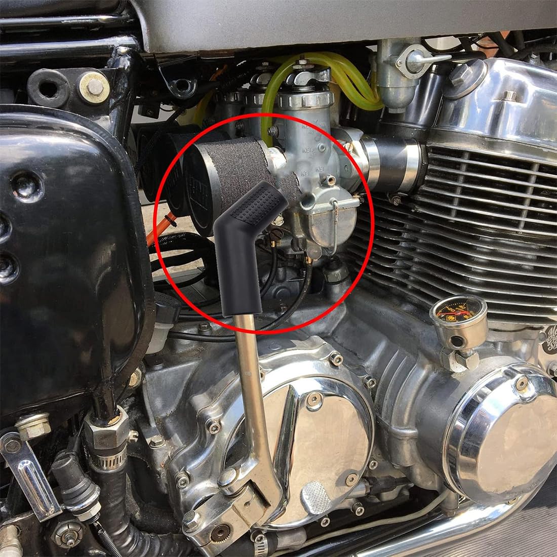 2 PCS Protezione leva cambio moto Copri leva cambio moto, gomma di alta qualità Protezione scarpe Accessori, per la maggior parte delle motociclette