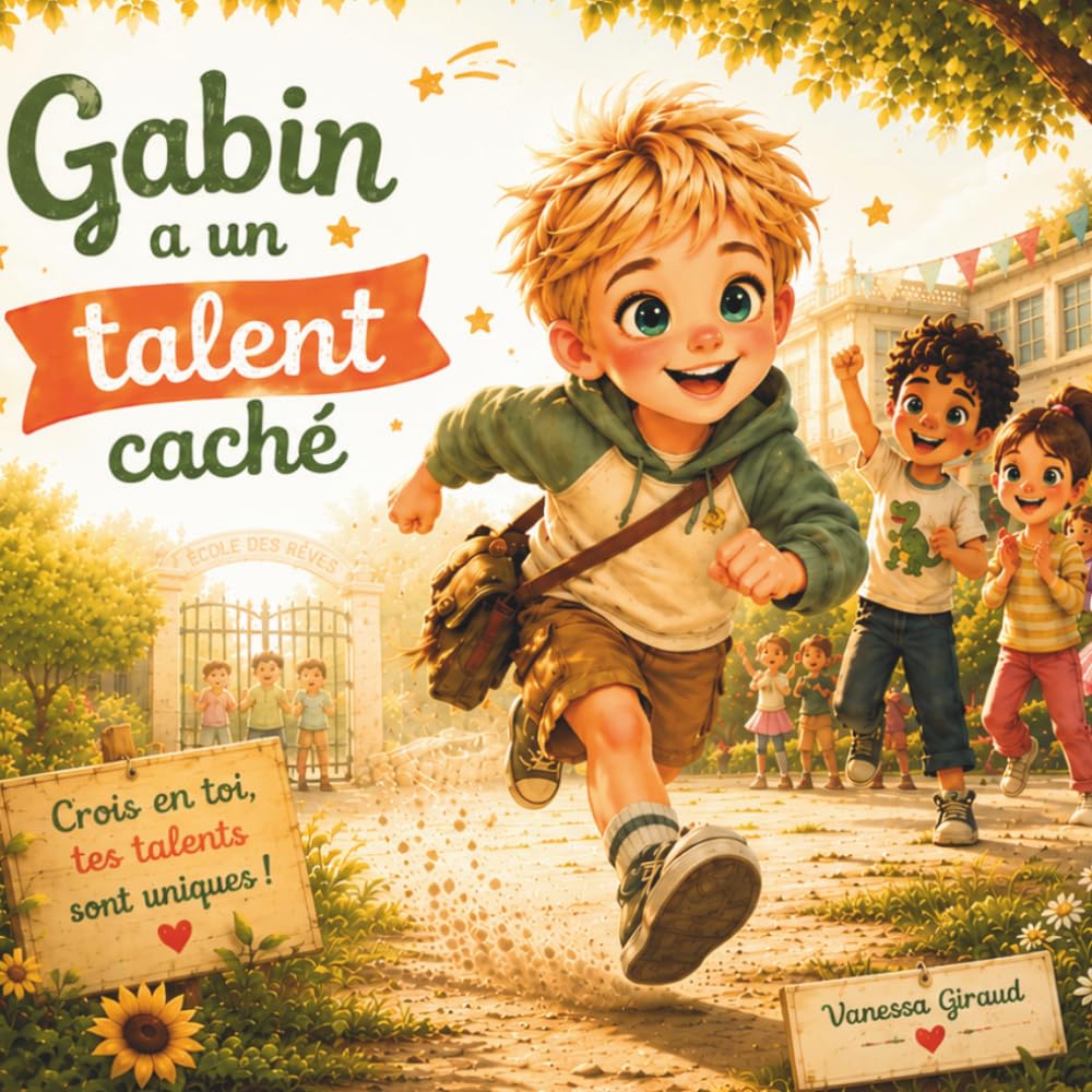 Gabin a un talent caché: Une histoire tendre sur la confiance en soi et la découverte de ses talents (Collection Claire et Gabin)