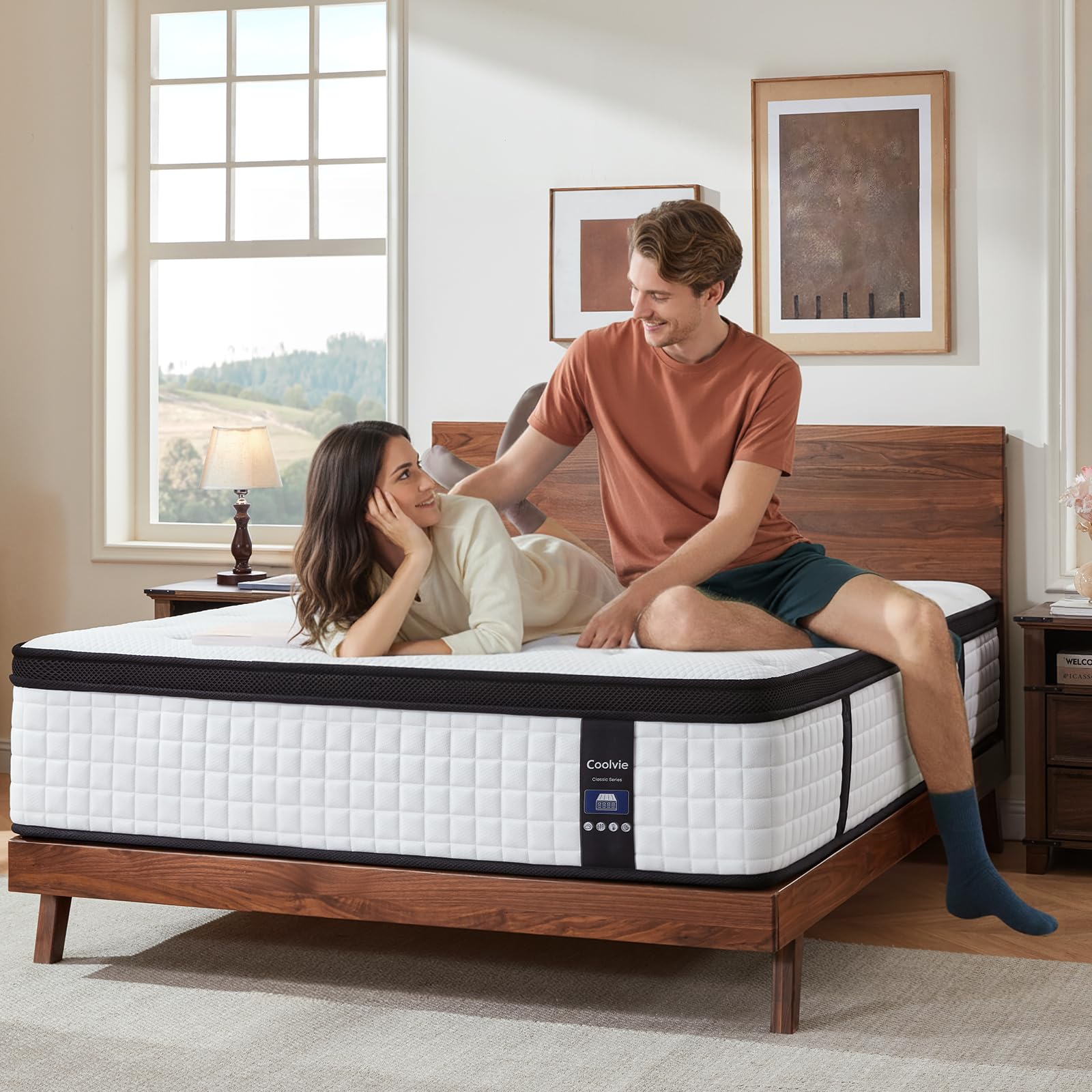 Coolvie – Luxus matratze 180 x 200, Härtegrad H2/H3, Premium-Matratze mit 7-Zonen-Taschenfedern – Höhe 30 cm – Öko-Tex-Zertifiziert, hochwertiger Memory-Schaum für Entlastung, 100 Nächte Probezeit