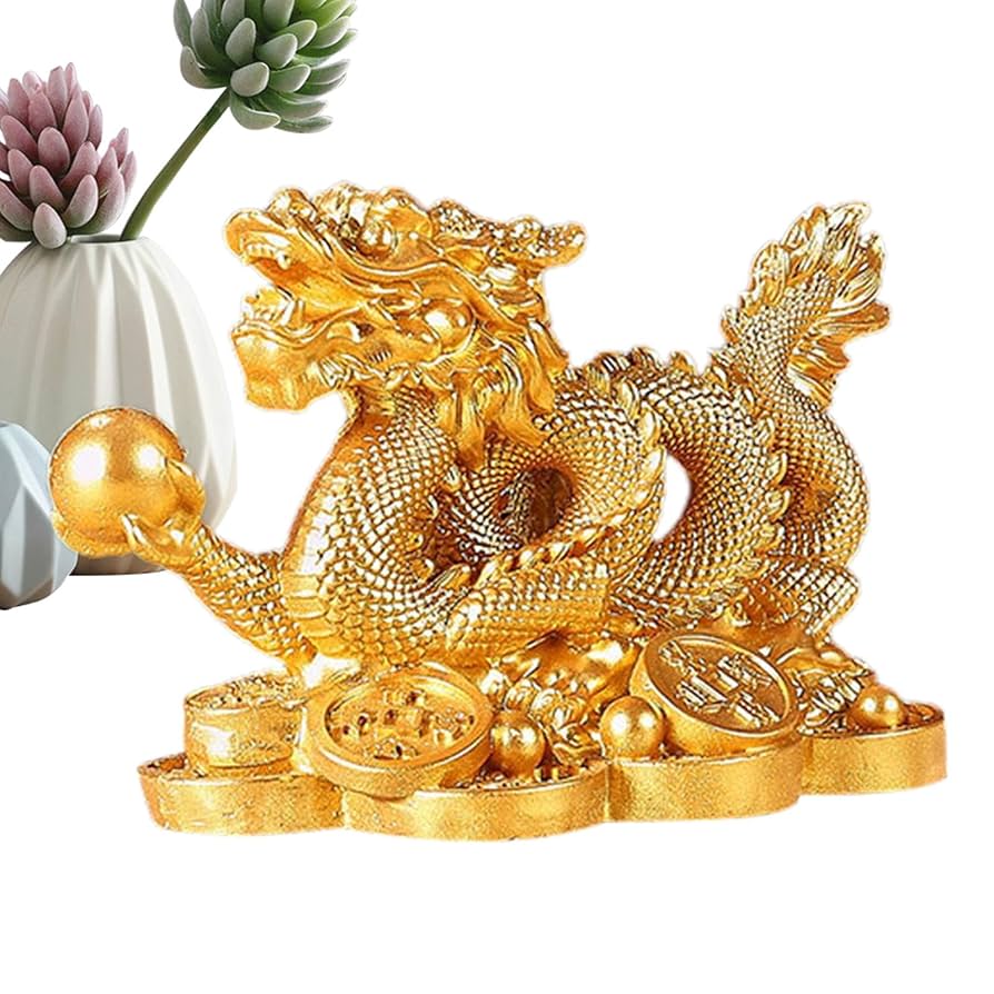 富の龍の像 家庭用の旧正月の飾り 干支の龍の像 龍の像の年 中国の金龍 富の龍の像 家庭用の旧正月の飾り 干支の龍の像 龍の像の年 中国