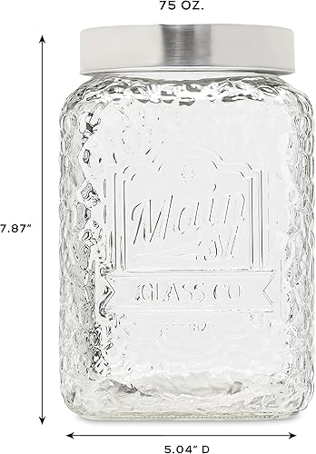 Miniatura 2 de American Atelier Tarros de vidrio martillados, juego de 3 piezas, Main Street