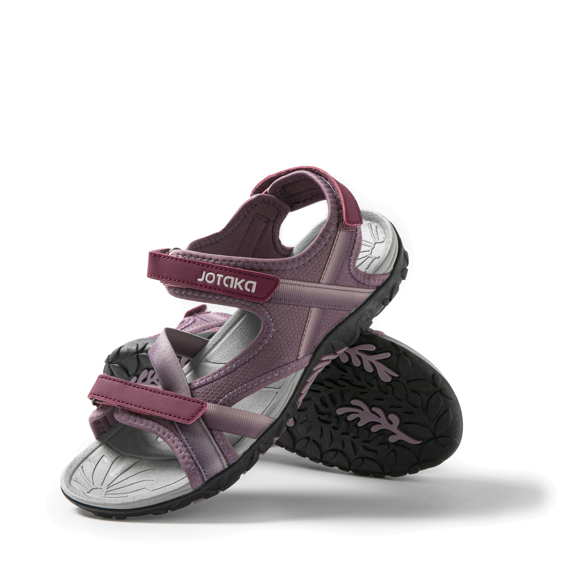JOTA KA Sandales d'été pour femme – Légères, respirantes et confortables, semelle antidérapante, fermeture Velcro réglable – randonnée, marche et usage quotidien