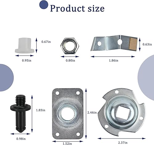 Miniatura 2 de WE25X205 Secadora Kit de rodamiento de tambor trasero para GE Hotpoint WE25M40 AP2619300 PS267529