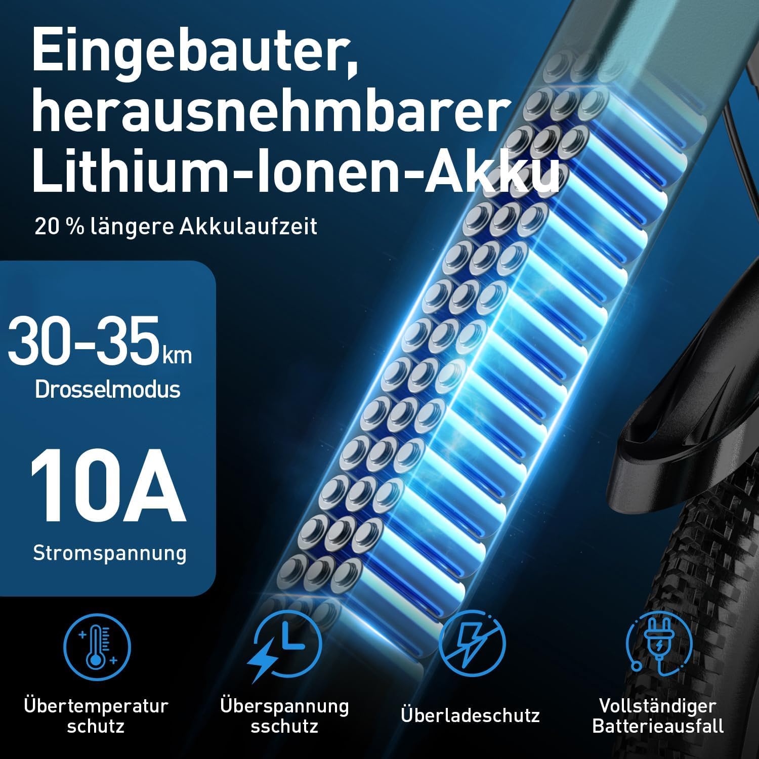 Eleglide 26" E Bike für Erwachsene, 7 Gang Elektrofahrrad mit Austauschbarem 36V 10Ah Akku, 25 km/h, 250W Motor, E-Bike für Städtische Pendler, Pedelec Citybike EBike für Erwachsene