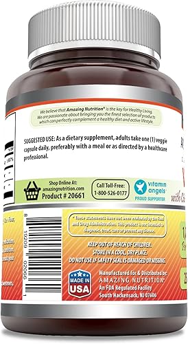 Miniatura 5 de Amazing Formulas Vitamina C (ácido ascórbico) de 1000 mg con bioflavonoides de rosa y cítricos  Suplemento de cápsulas vegetales  Sin OMG  Sin