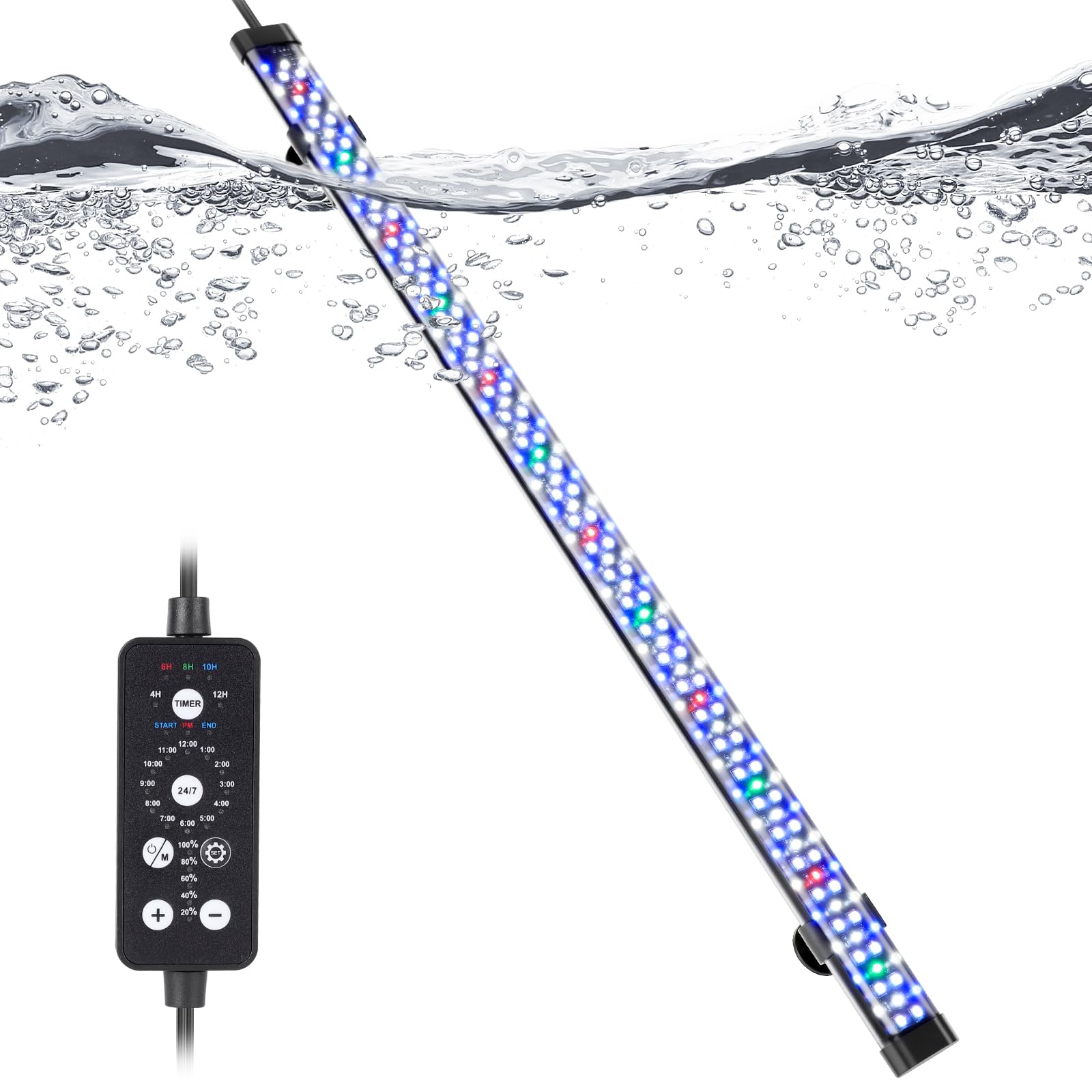 Amazon.com : hygger Submersible LED Aquarium Light, 24W 26.8 in 24