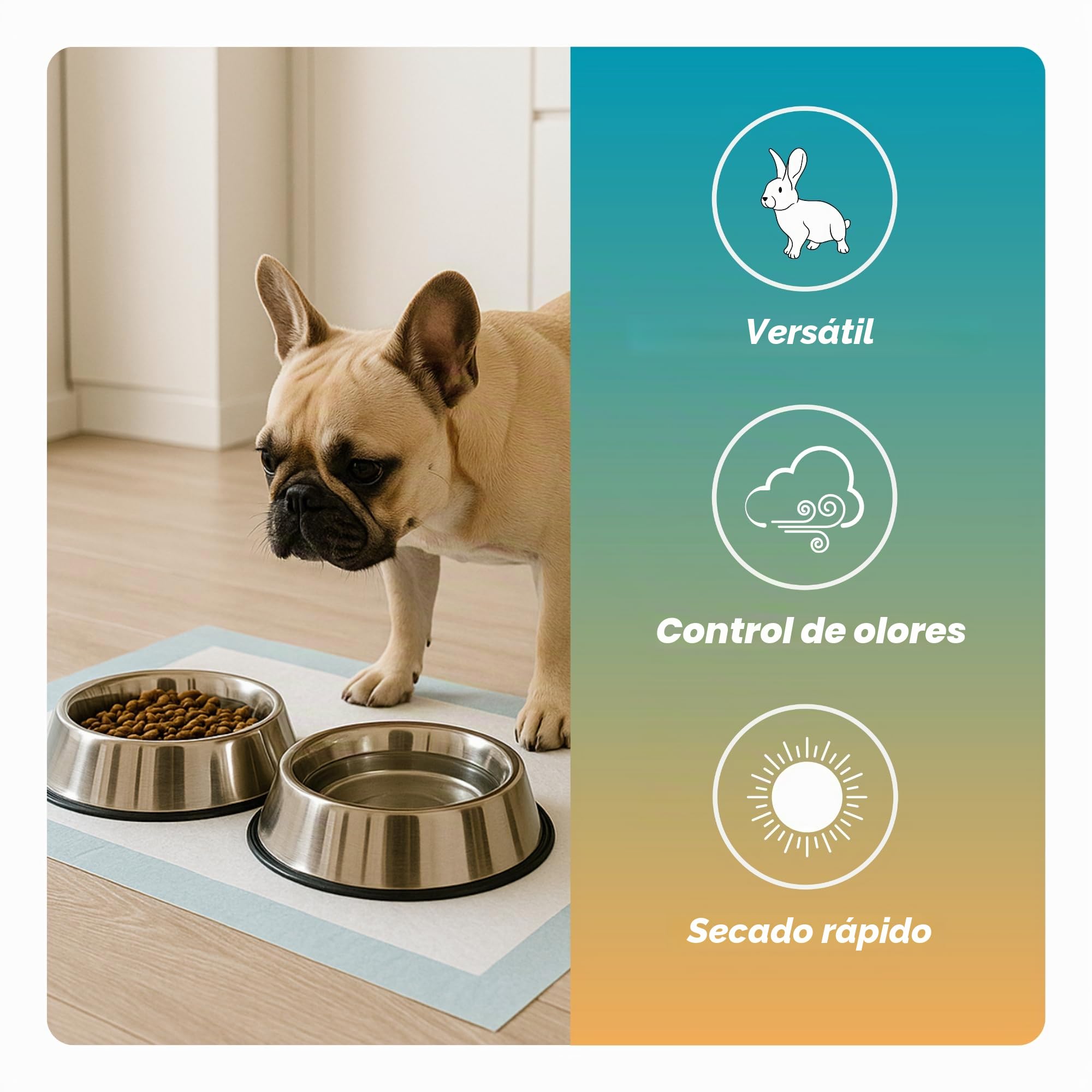 60x90 cm 500 Piezas Empapadores Higiénicos para Perros Cachorros 6 Capas Superabsorbentes Impermeables Secado Rápido Entrenamiento e Incontinencia