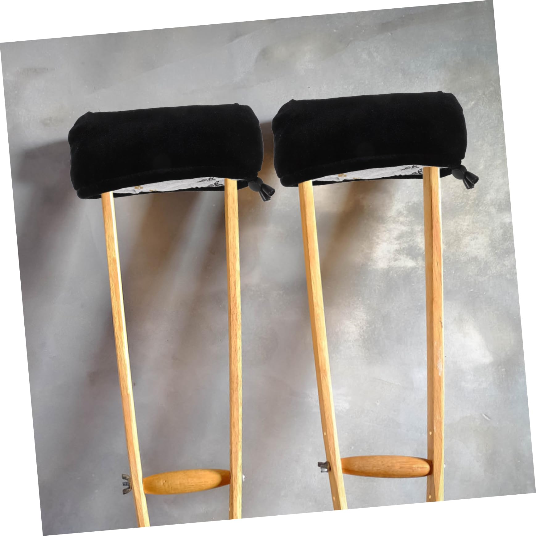 minkissy 5 Pares manga de la axila de muleta Cubierta para muletas Accesorios para muletas cojines para muletas almohadilla para las axilas resistente desgaste cubierta de la axila Black