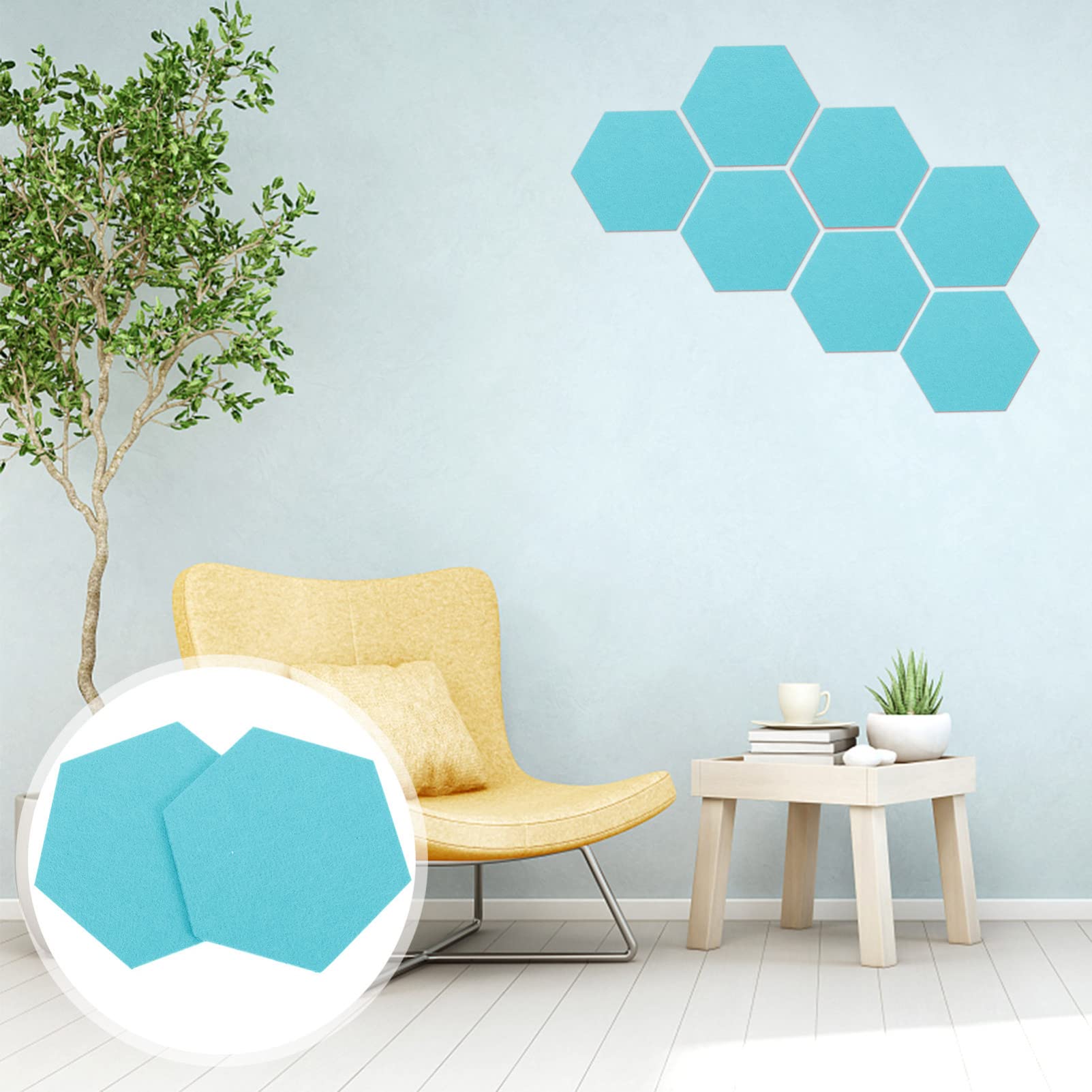 PartyKindom 12stücke Hexagon Filz Pinnwand Selbstklebende Wanddekoration Für Fotos Notizen Und Kunstwerke Installieren Farbenfroh Für Büro Und Zuhause