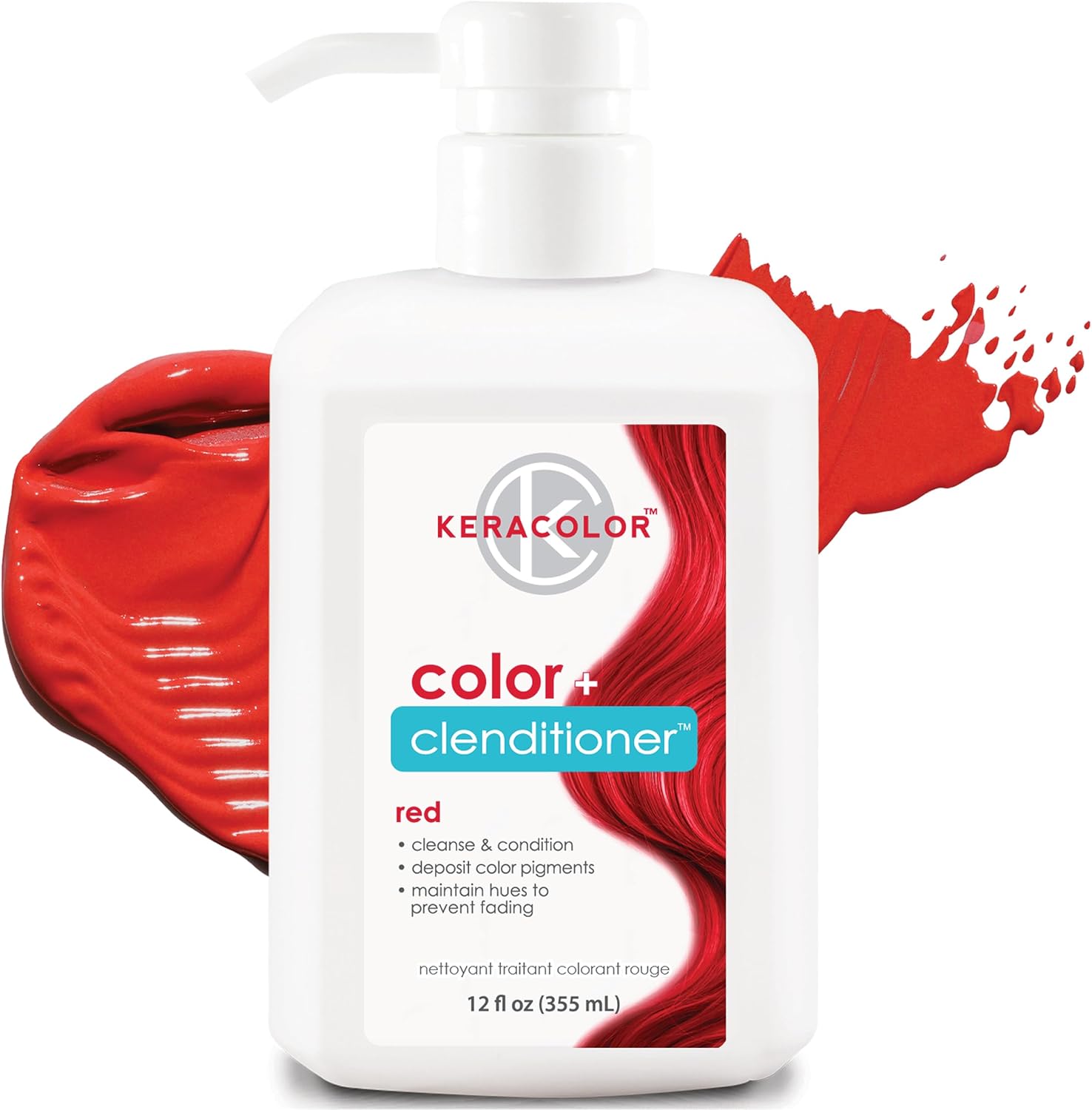 Keracolor Color Plus Clenditioner, Red, 355 ml Beauty