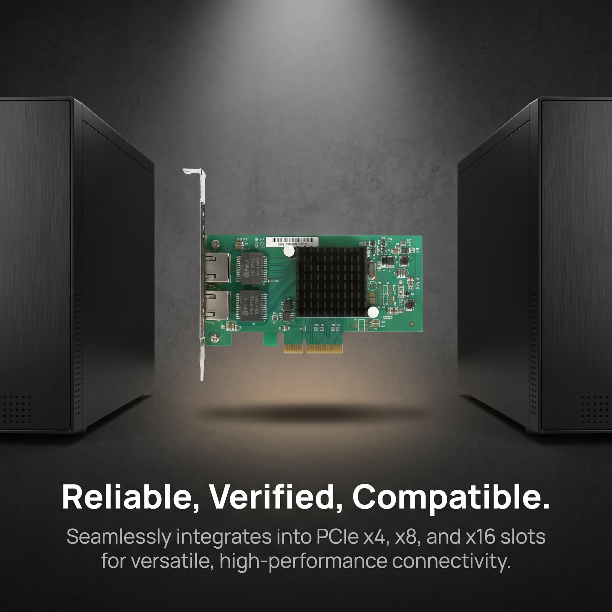 Dual Gigabit NIC con chip Intel I350, scheda di rete da 1 Gb rispetto a Intel I350-T2 NIC, 2 porte RJ45, PCI Express 2.1 X4, scheda Ethernet a basso profilo per Windows/Windows Server/Linux