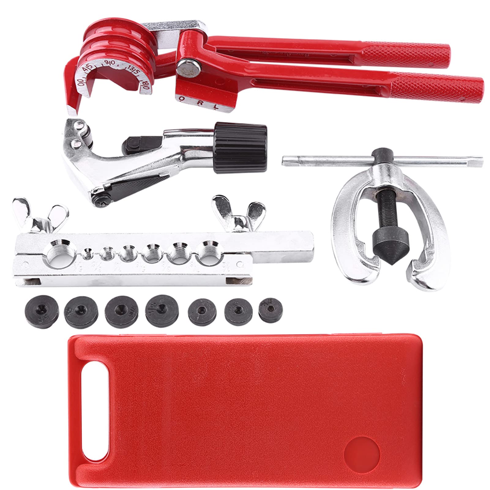 Kit svasatura tubi 11 pezzi con utensile di piegatura taglierina per rame