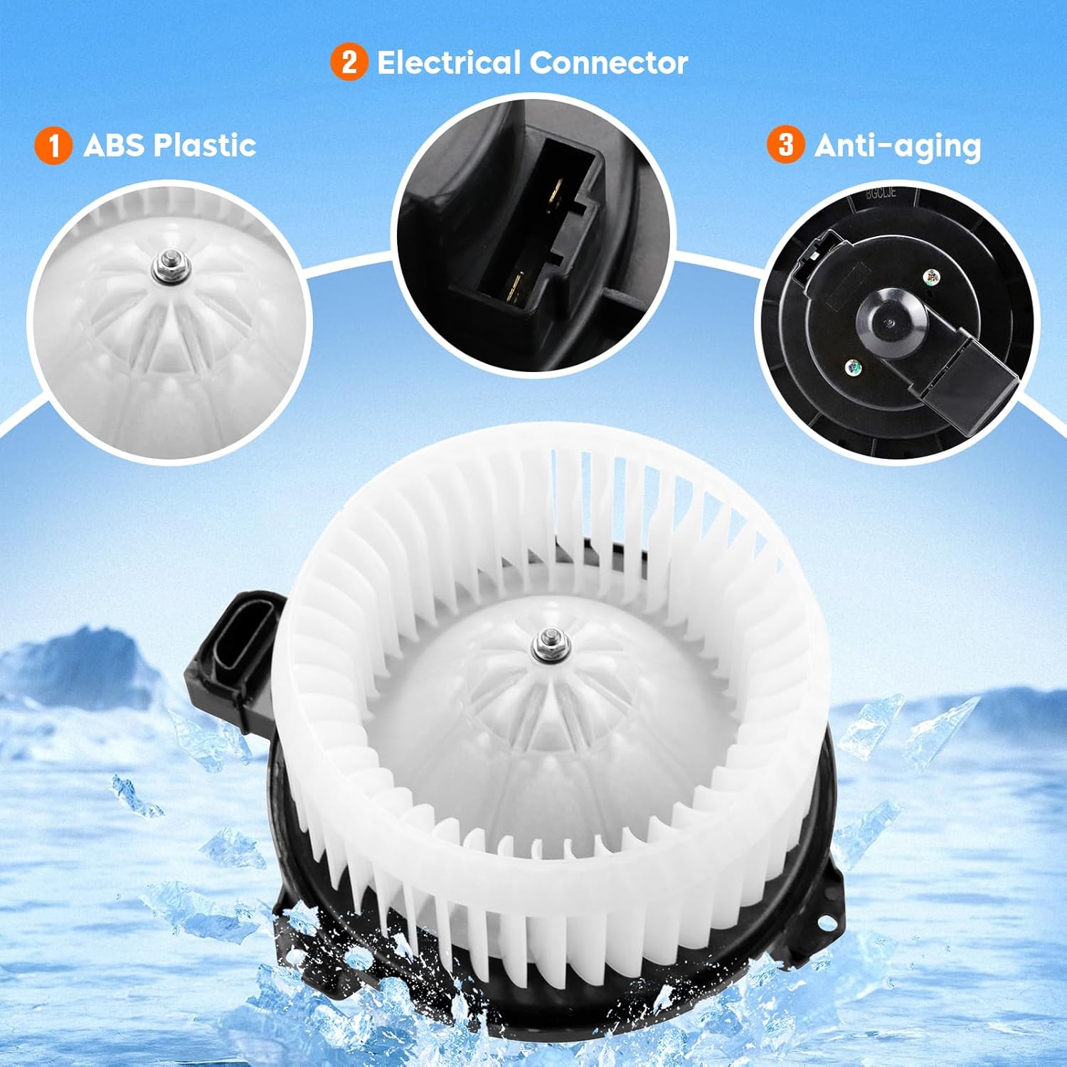 HVAC Heater Blower Motor with Fan Assembly Fit for Toyota 4Runner 2003-2009| for Lexus GX470 2003 2004 2005 2006 2007 03 04 05 06 07| Replaces 700062 87103-35060 TO3126114, Air Automotive Replacement