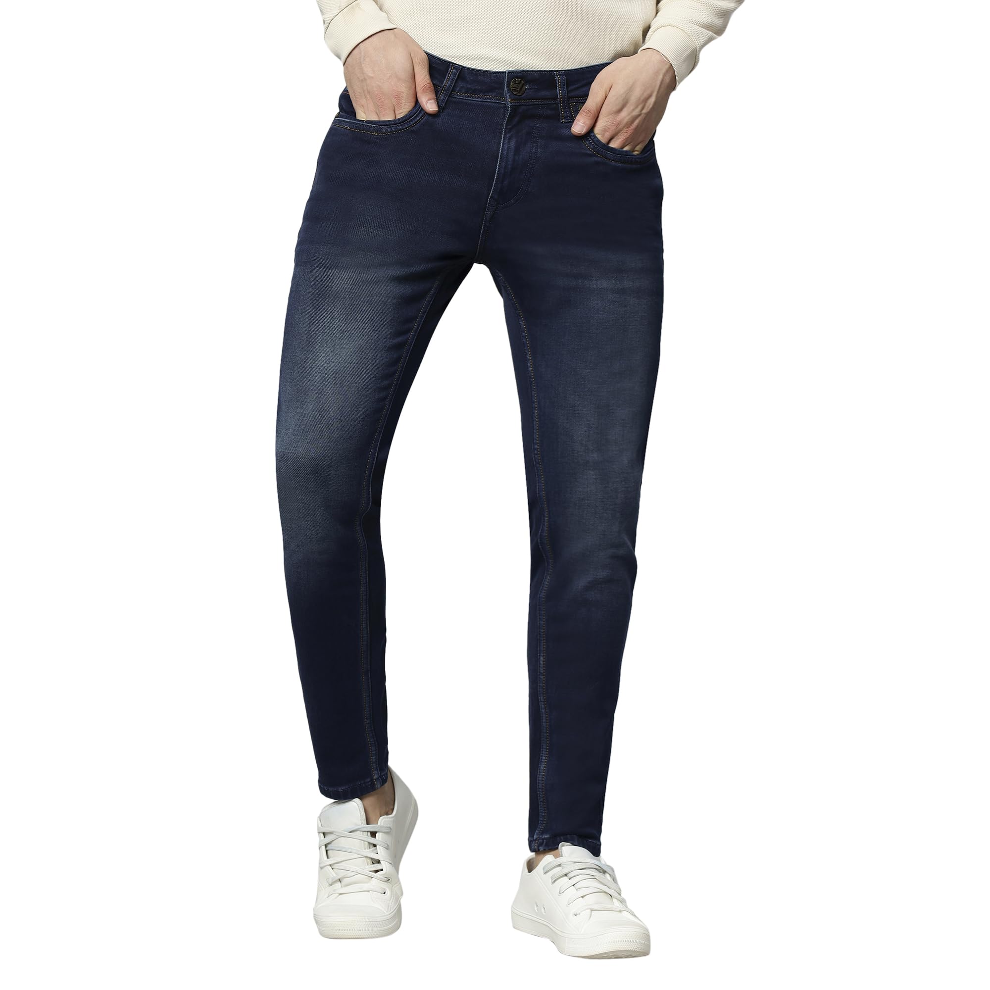X SUNNEX THE X FACTOR Men's Stretchable Ankle Length Slim Fit Denim Jeans