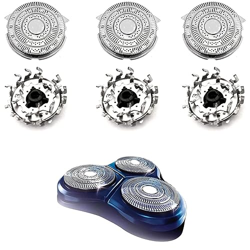 Miniatura 2 de HQ9 - Cuchillas de repuesto compatibles con cabezales de afeitadora Philips Razor HQ9 Speedxl, cabezales de repuesto de afeitado HQ9 mejorados para