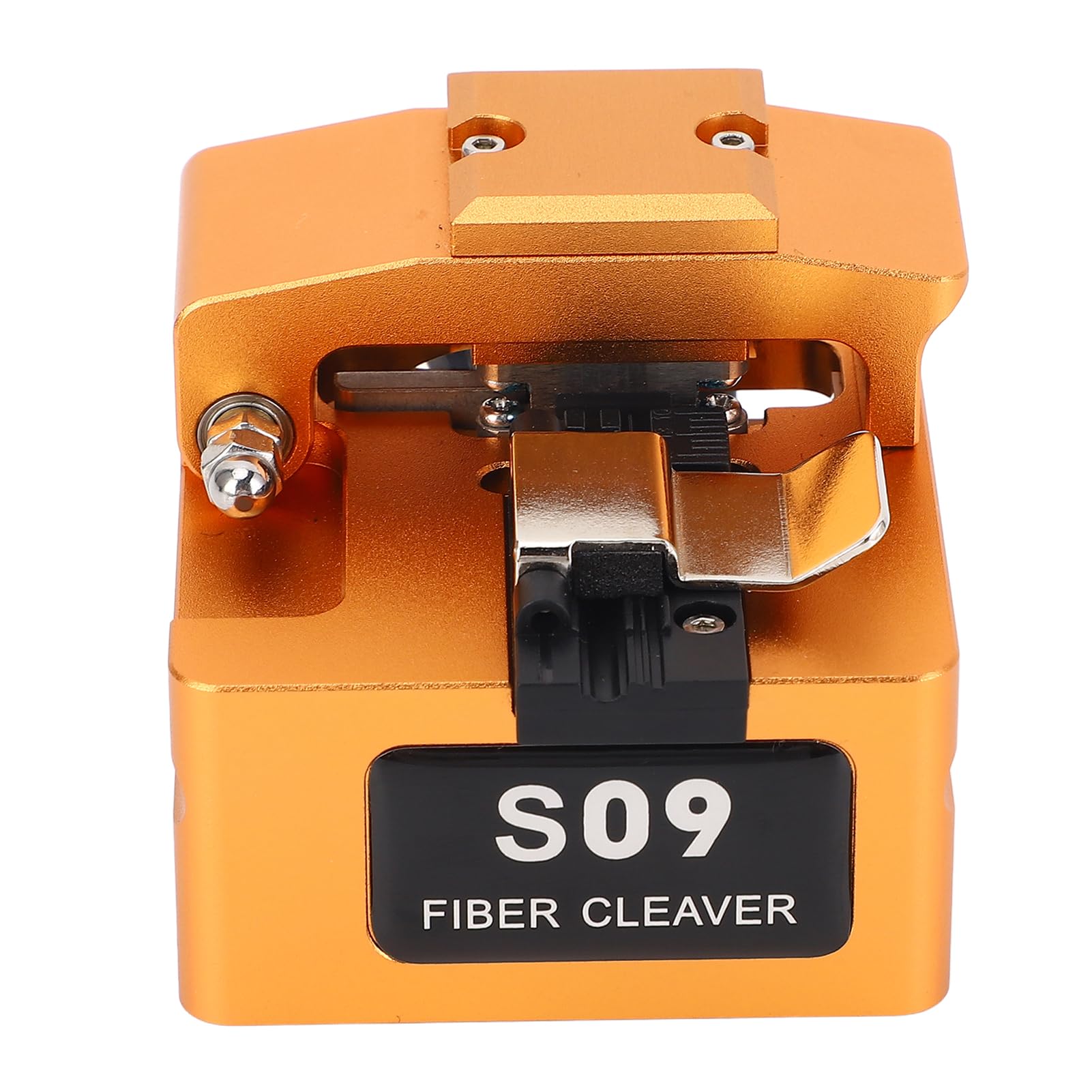 Fiber Optic Cleaver Alto Preciso ángulos Estables Operación Suave para Uso Profesional, Construcción de Aleación de Aluminio, Incluida la Caja de Almacenamiento de ABS para