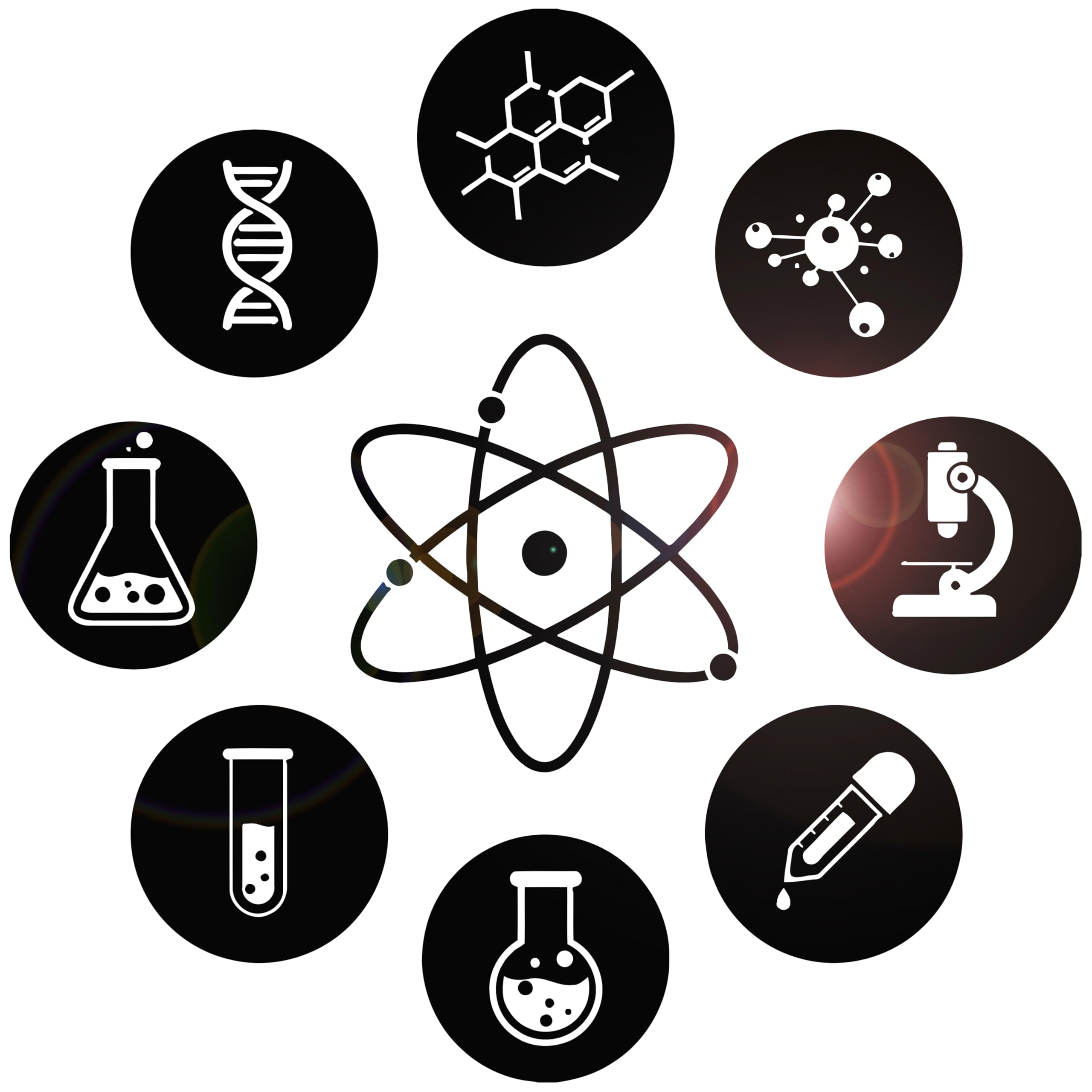 Amazon.com: Vinyl Wall Decal Science Atom Electron Science