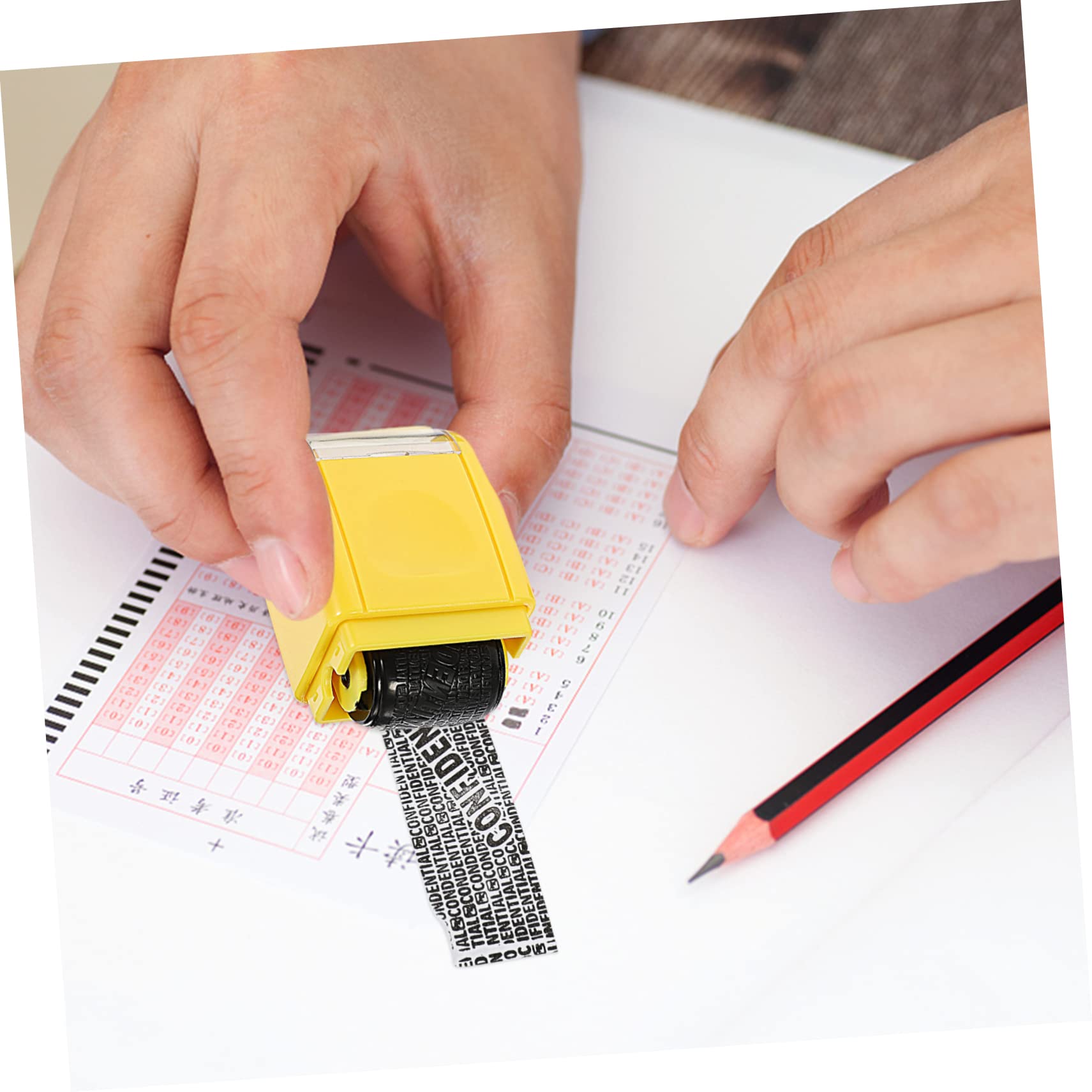STOBOK 3stücke Portable Rollstempel Zur Wahrung Der Privatsphäre Multifunktionaler Id-stempel Für Haushalt Zum Schutz Sensibler Informationen Nachfüllbar Und Benutzerfreundlich