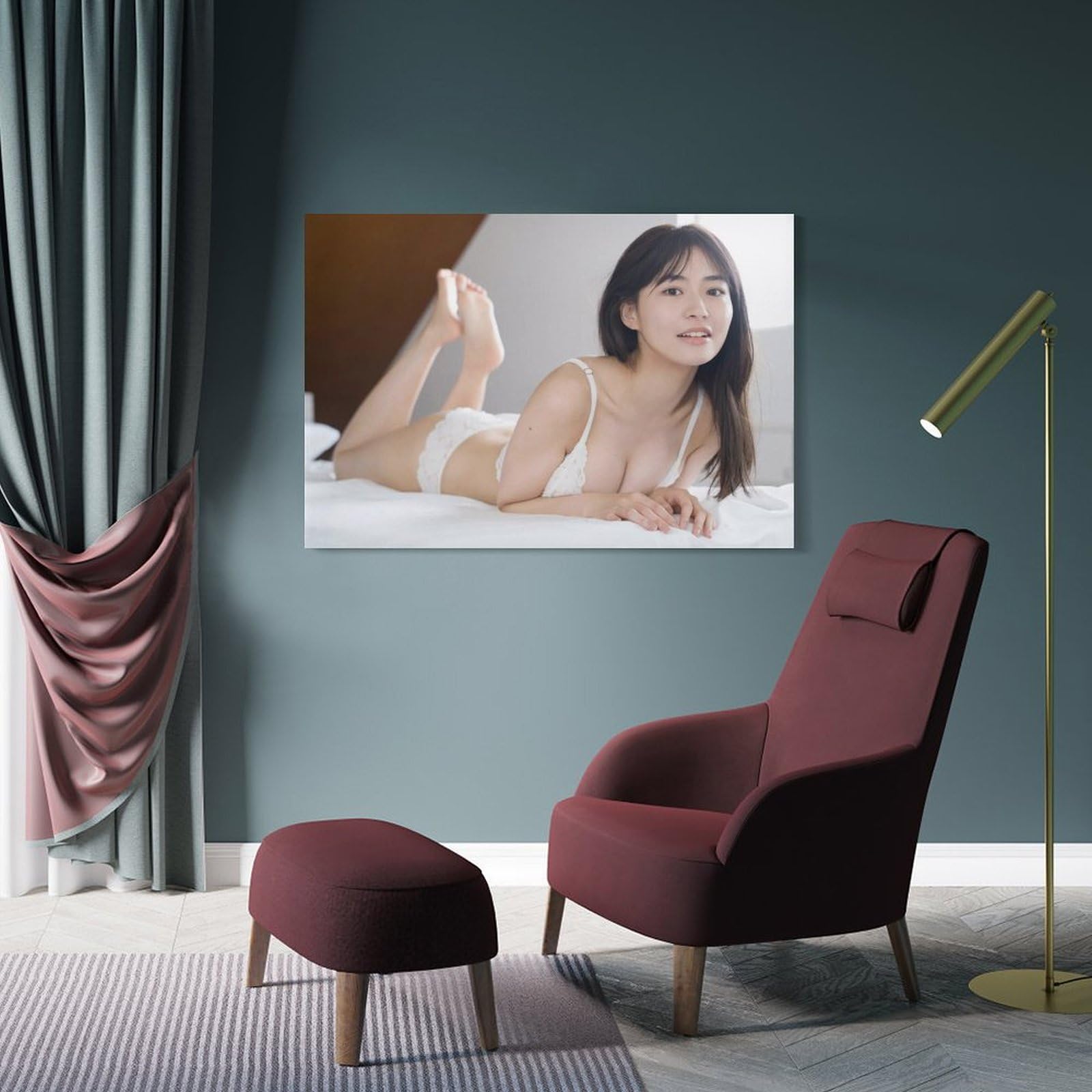 Amazon.co.jp: 桜田茉央 キャンバスアートポスター 水着写真ポスター