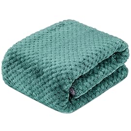 Fuzzy Sherpa Reversible Blanket for Baby, Soft Warm Cozy Coral Fleece Toddler, Infant or Newborn Reversible Blanket for Crib, Stroller, Travel, 3040, Black Green