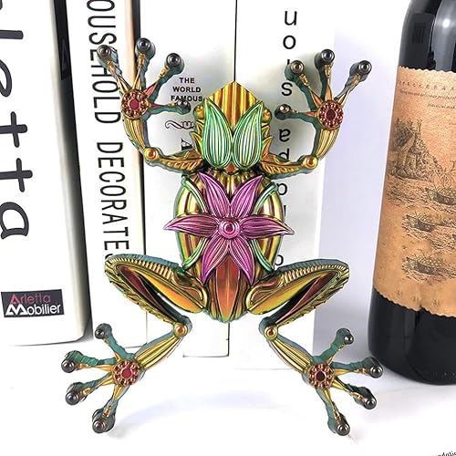 Miniatura 7 de VILLCASE Molde de resina de rana, molde de silicona para arte de pared de animales, molde de silicona con colgante de rana 3D, molde de fundición