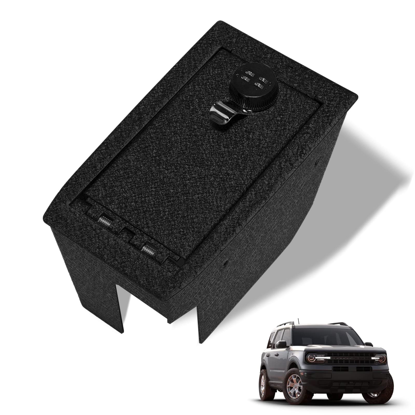 Console Safe Gun Safe for Car, WASAI Premium Invehicle Console Vault