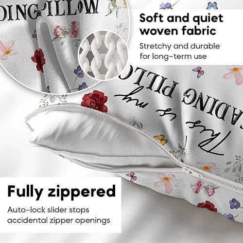 Miniatura 4 de ENCYCOM Almohada de bolsillo personalizada para lectura de libros, almohadas de lectura personalizadas con nombre, regalo único para niñas, mujeres