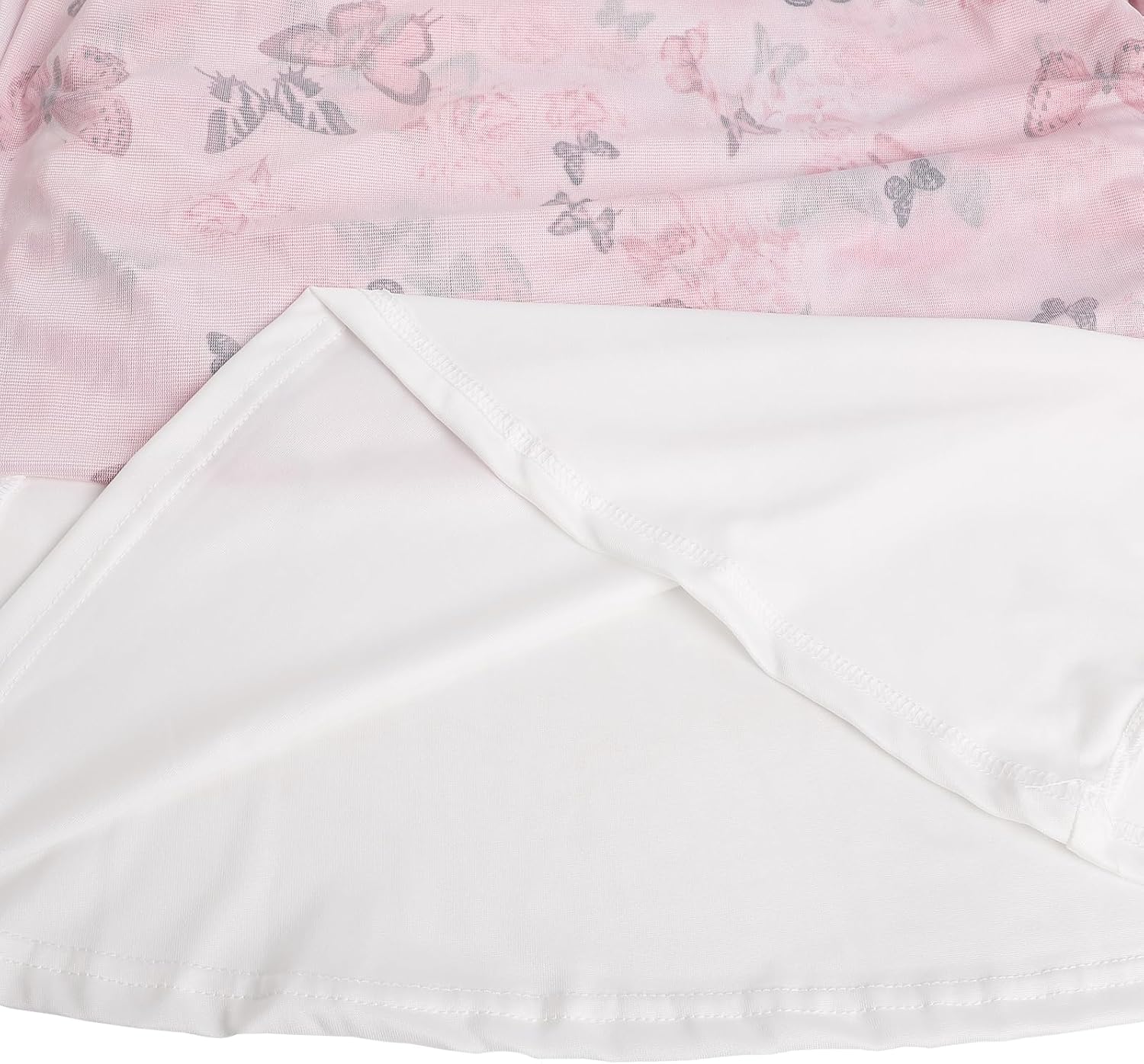 ACOSAP レディース フローラル シャーリング ボディコン ミディドレス ノースリーブ メッシュ フィッシュテール スリップドレ